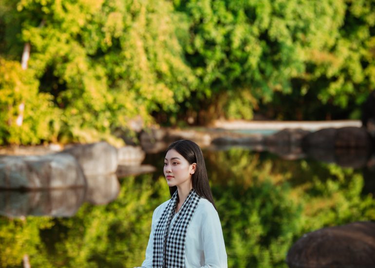 Hoa hậu Đoàn Thu Thủy trải nghiệm Lối sống Tỉnh thức tại M'Drắk