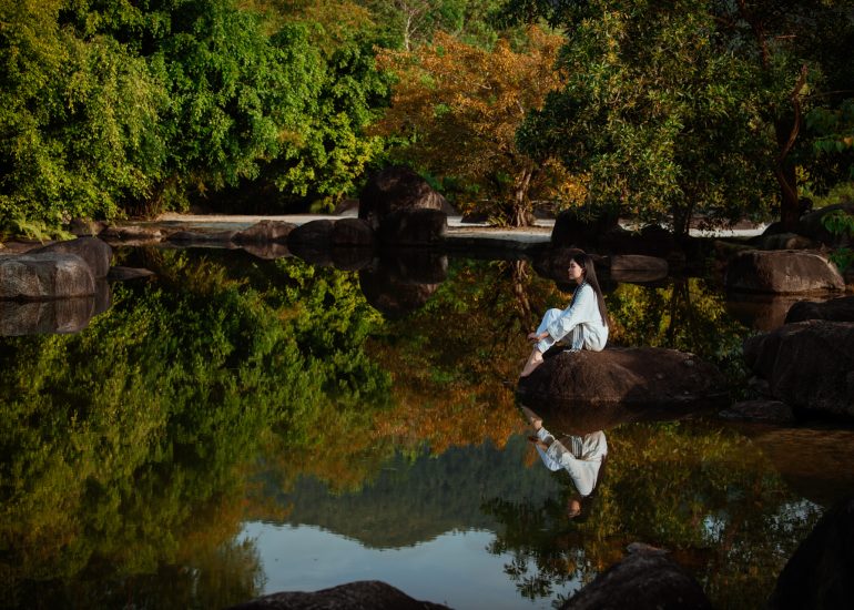 Hoa hậu Đoàn Thu Thủy trải nghiệm Lối sống Tỉnh thức tại M'Drắk